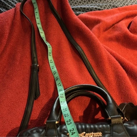 Juicy couture Black Embossed Leather Boston Bag - Picture 7 of 9